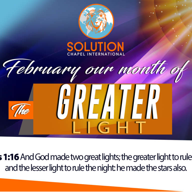 February Our Month of The Greater Light