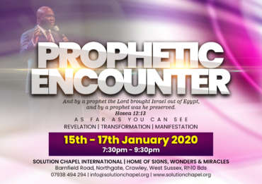 PROPHETIC ENCOUNTER – AS FAR AS YOU CAN SEE