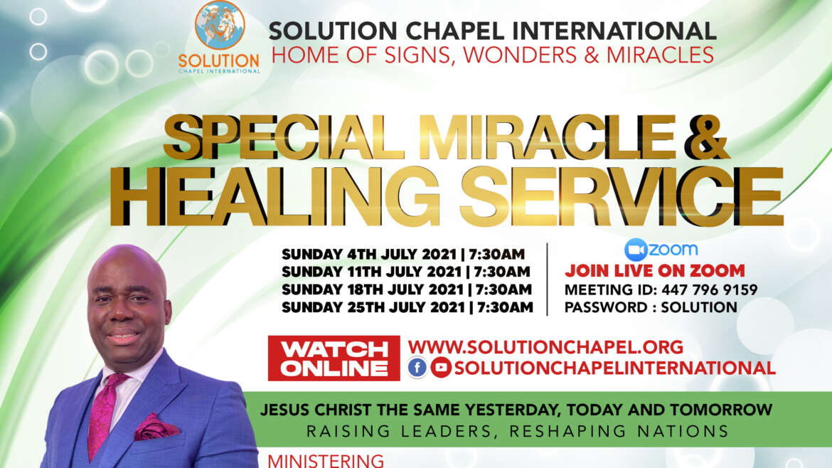 Special Miracle & Healing Service