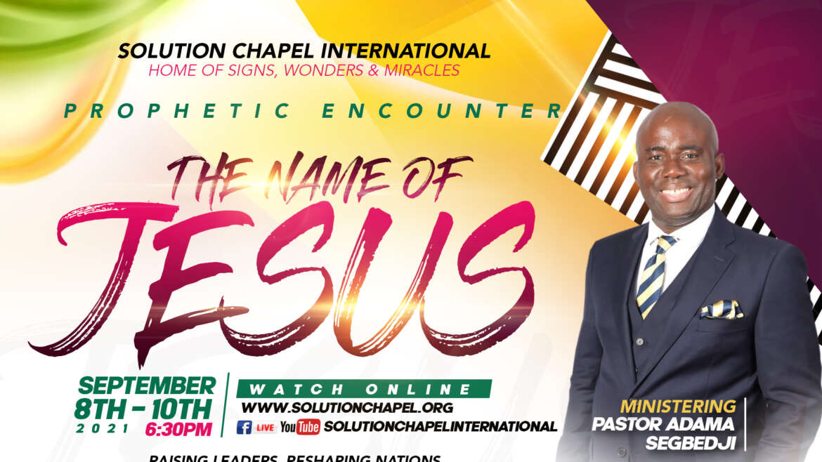 Prophetic Encounter- The Name of Jesus