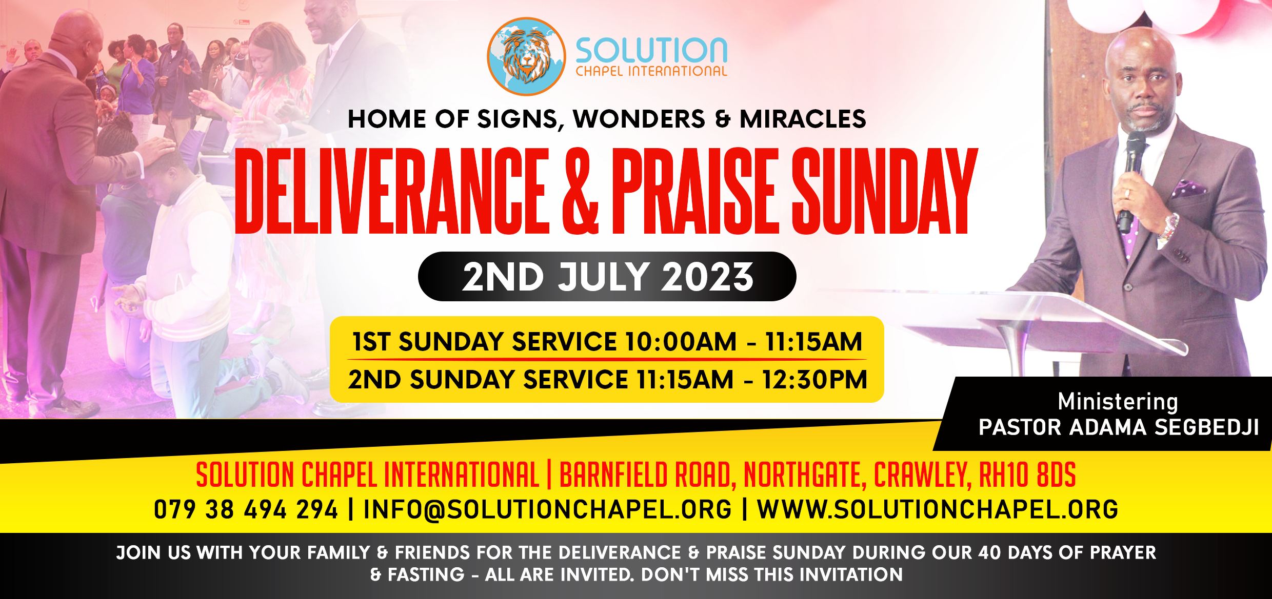 "Deliverance & Praise Sunday"