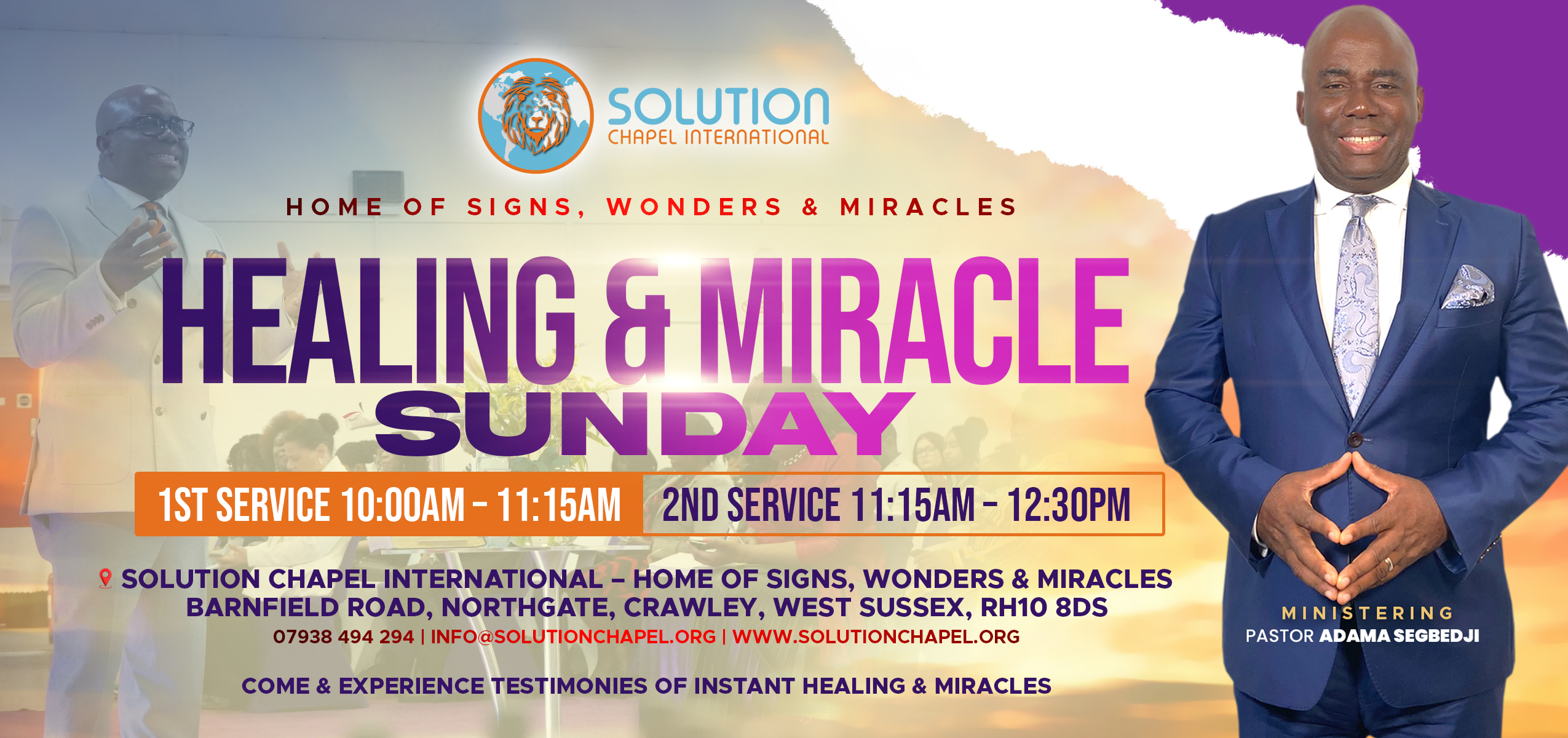 "Healing & Miracle Sunday"