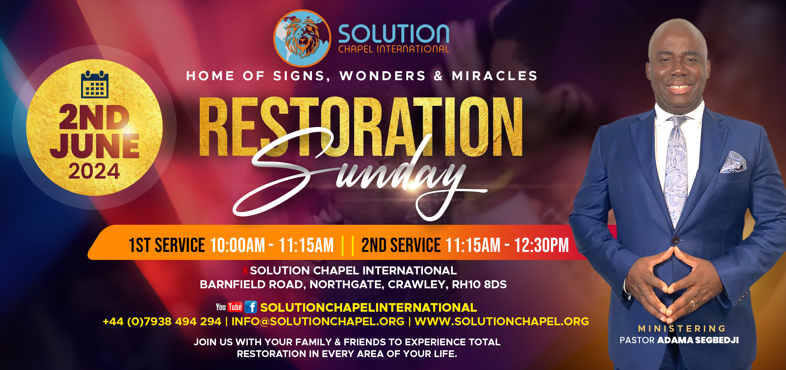 "RESTORATION SUNDAY"