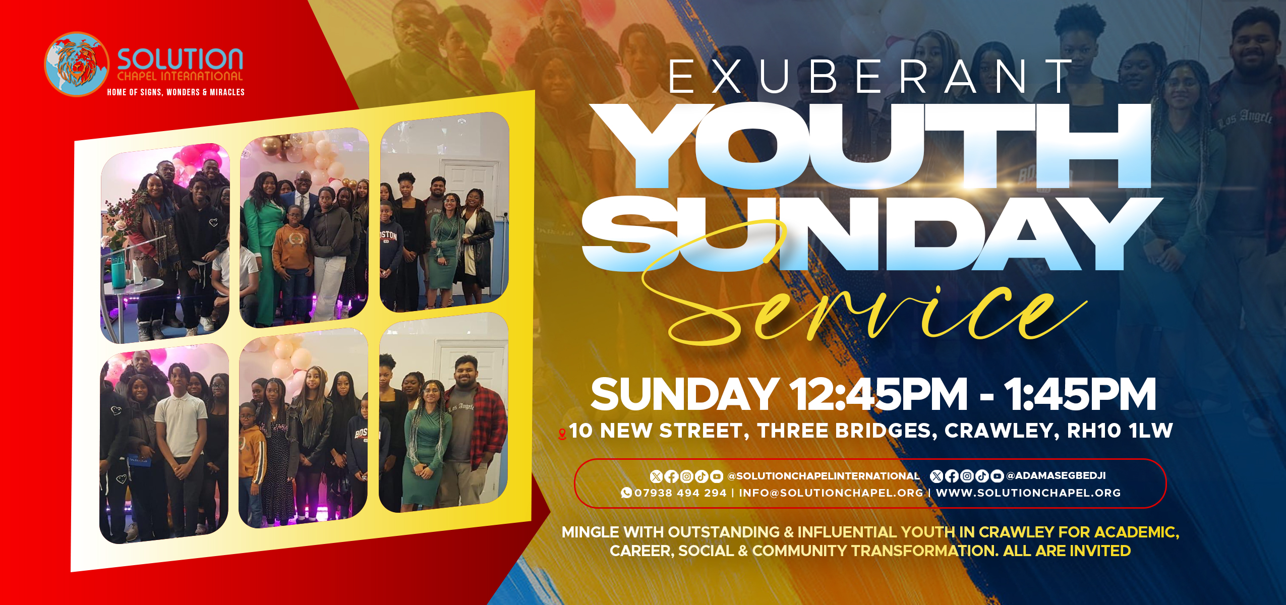 "EXUBERANT YOUTH SUNDAY SERVICE"