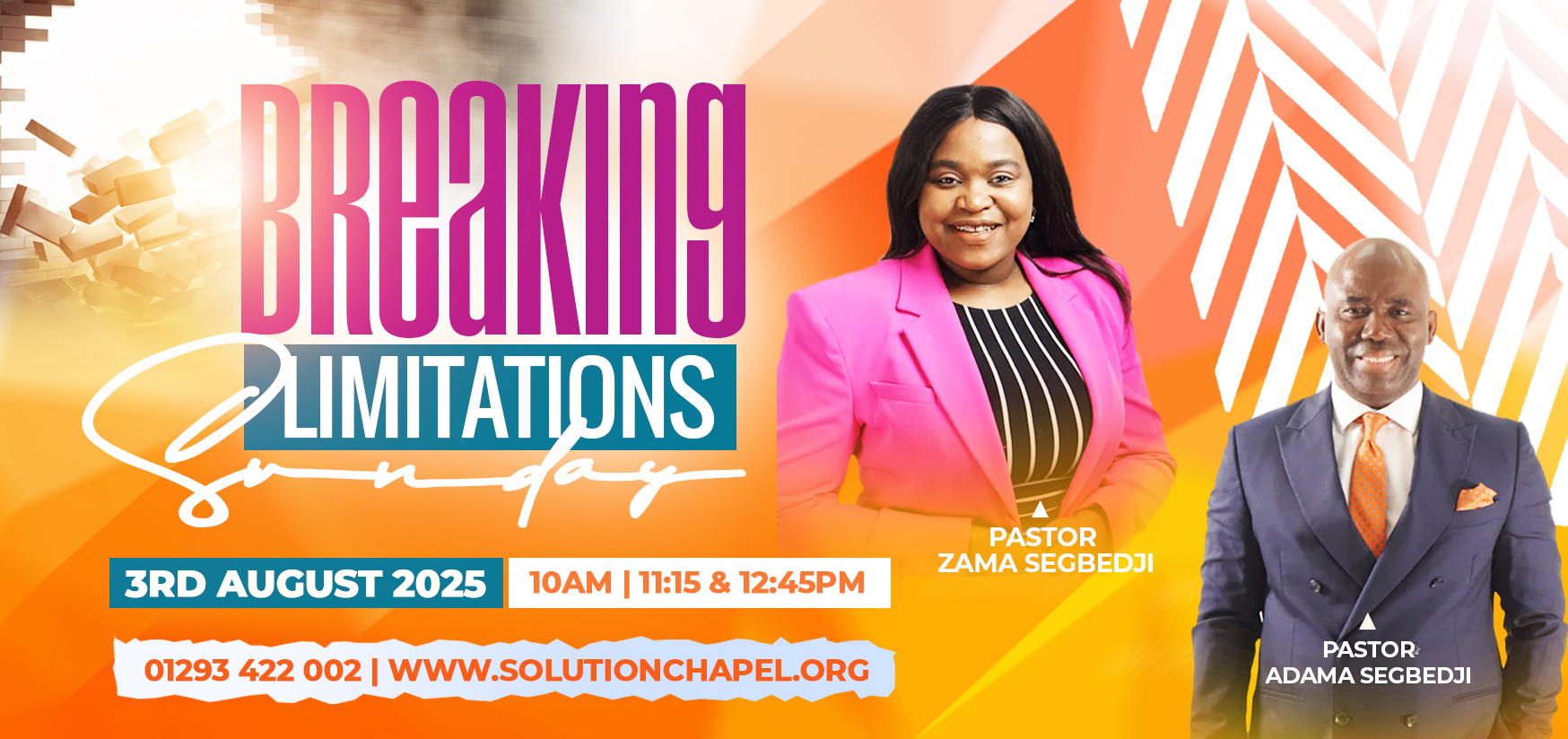 "BREAKING LIMITATIONS SUNDAY"