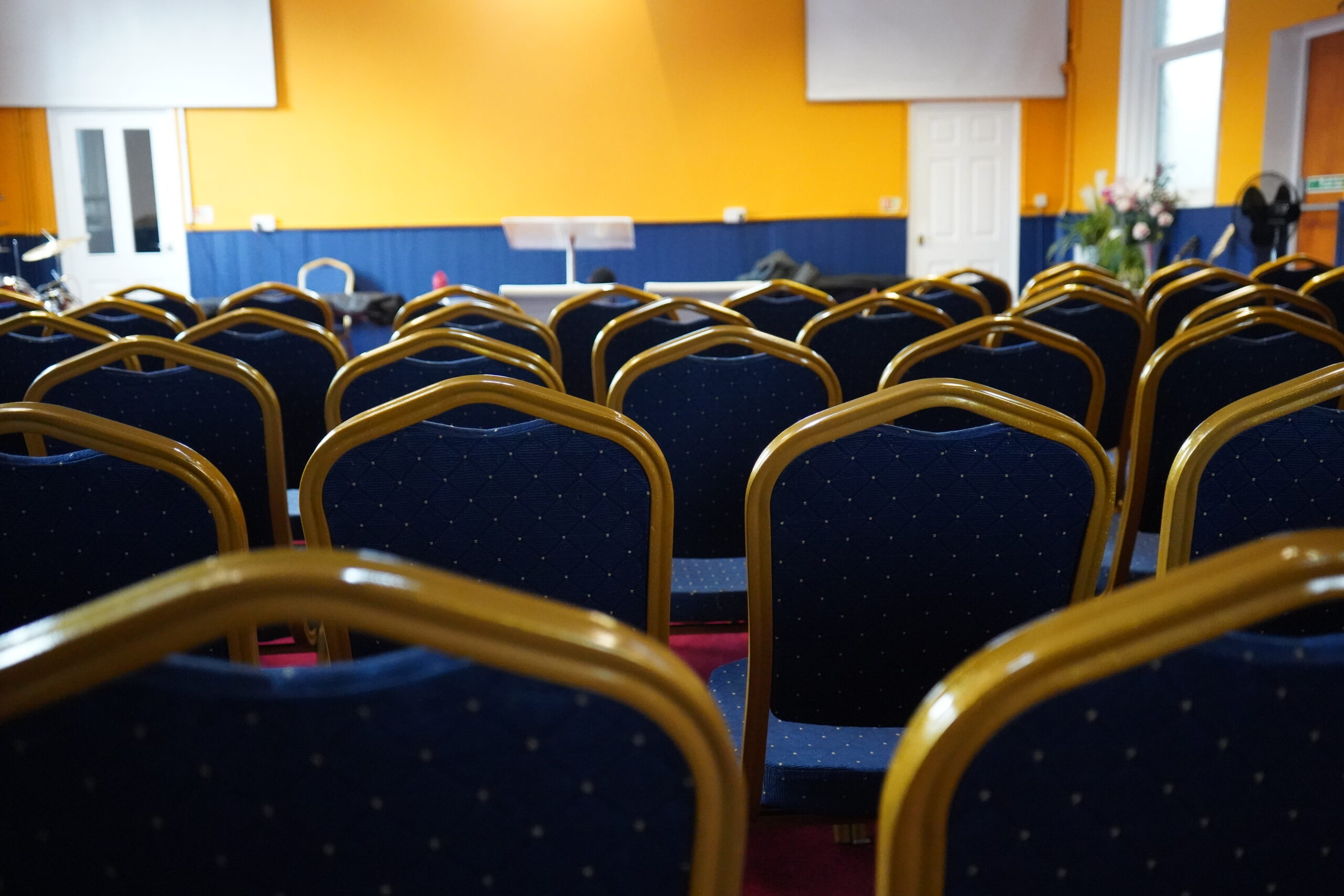 Front stage and seating