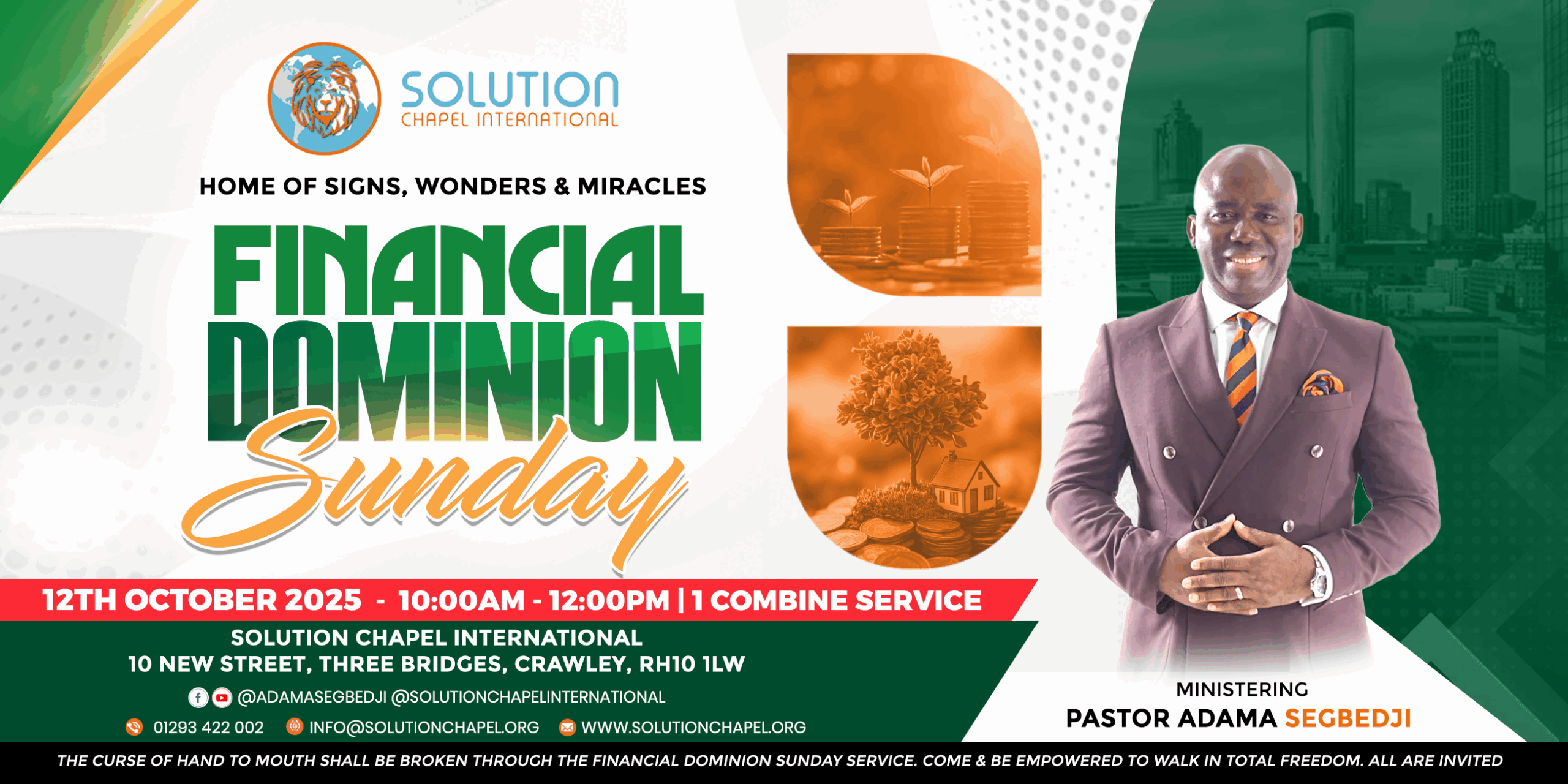 "Financial Dominion Sunday"