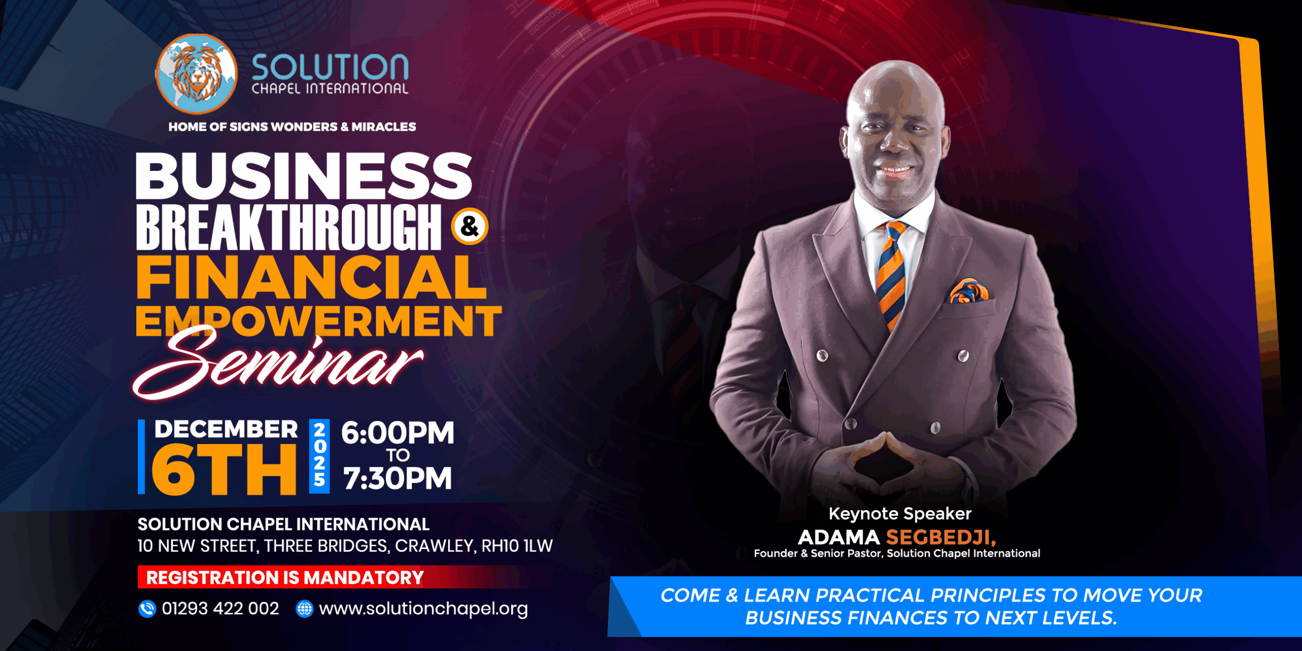"BUSINESS BREAKTHROUGH SEMINAR"