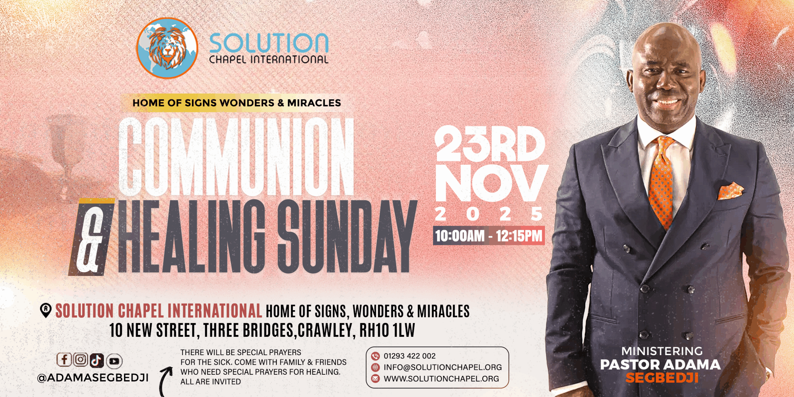 "COMMUNION & HEALING SUNDAY"