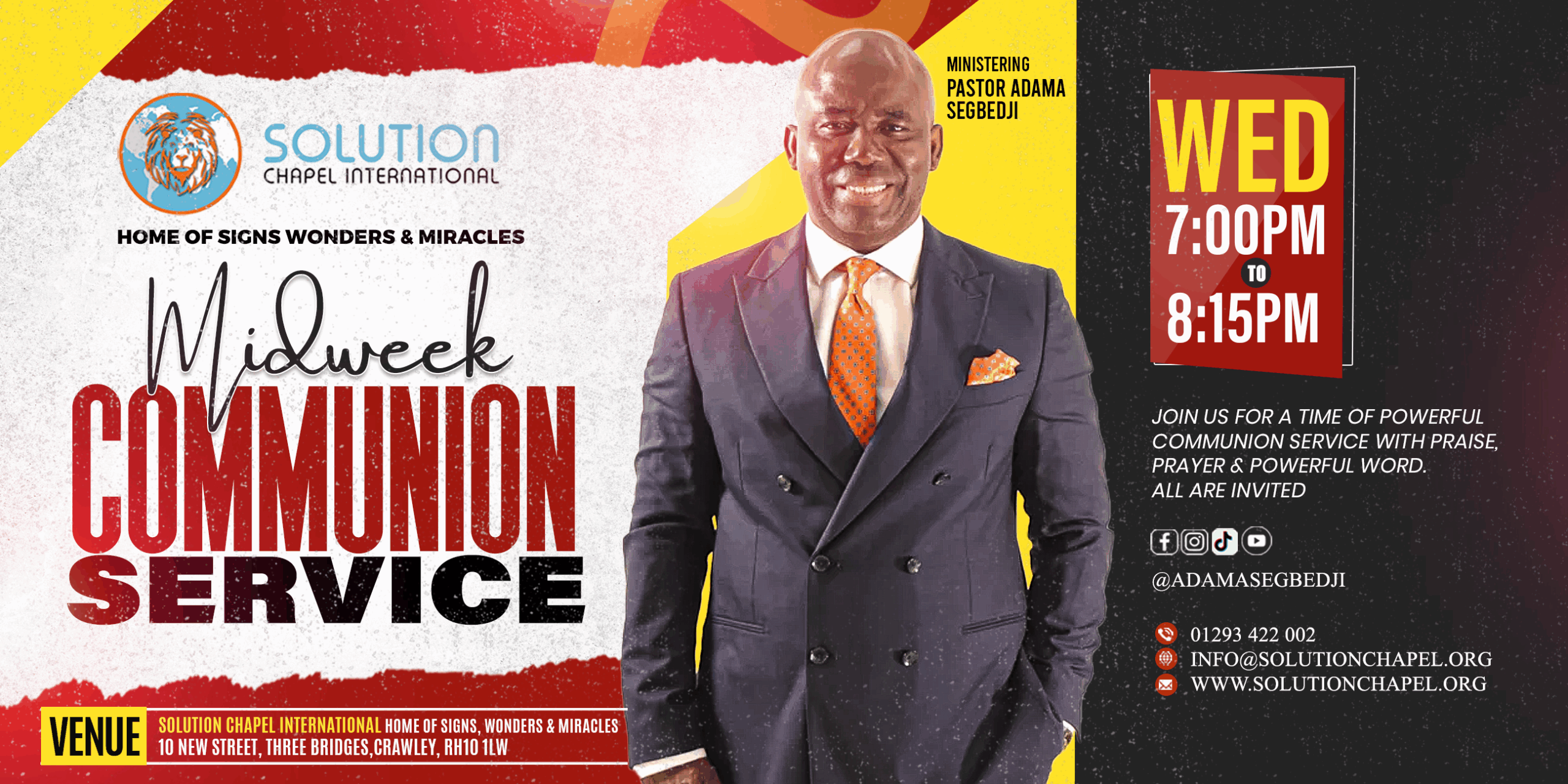 "SPECIAL MIDWEEK COMMUNION SERVICE "