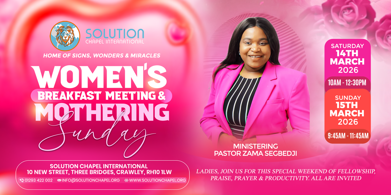 WOMEN'S BREAKFAST MEETING & MOTHERING SUNDAY