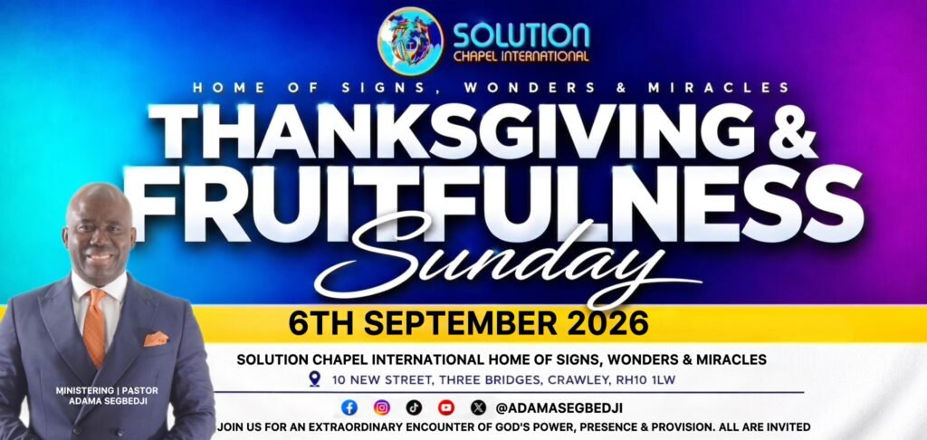 Thanksgiving & fruitfulness Sunday